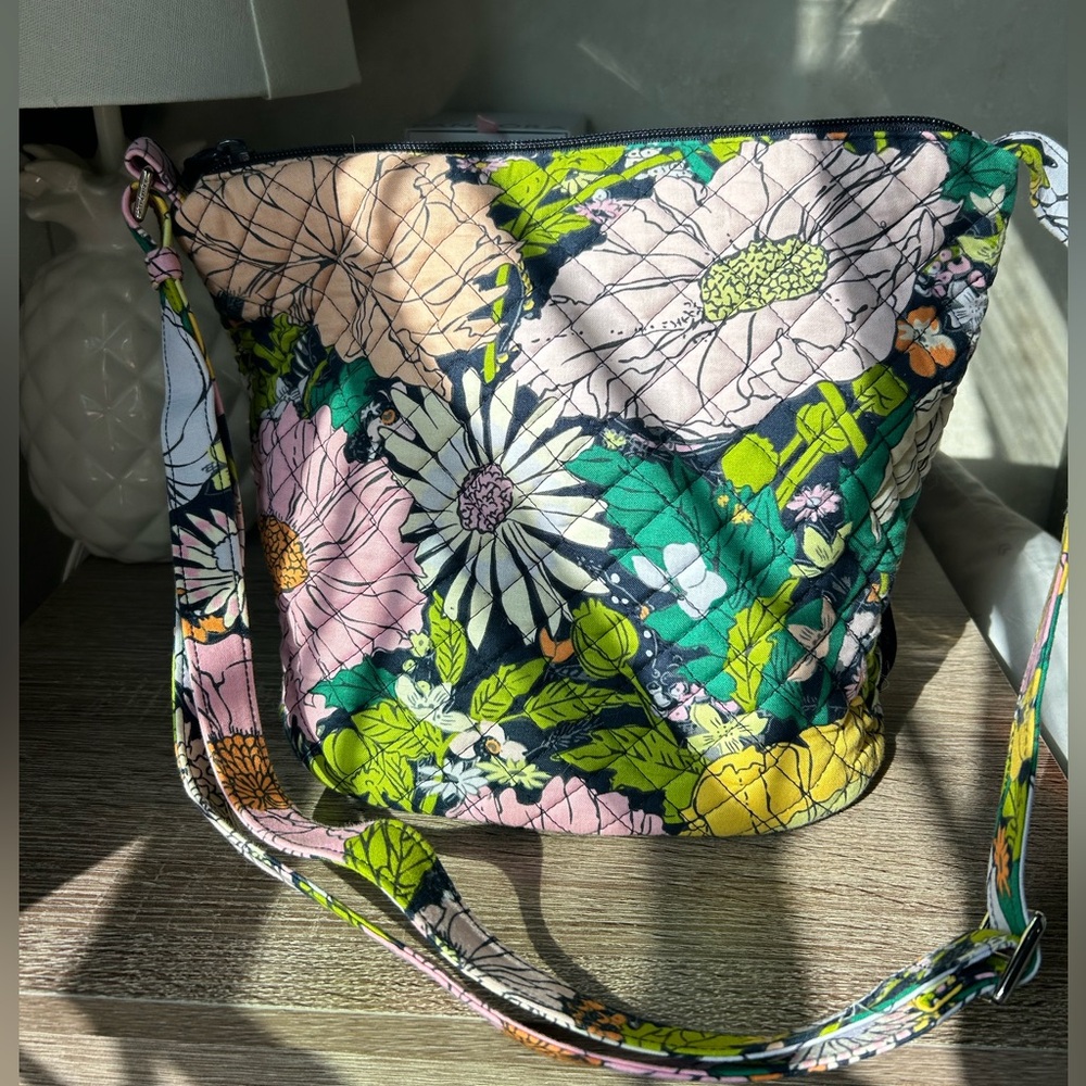 Vera Bradley Bucket Crossbody- Bloom Boom